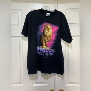Vintage MGM Grand Hotel Las Vegas Lion Men's  Size Large Black‎ T-Shirt Casino